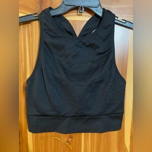 Victoria's Secret Black Rib High Sports Bra XL Padded